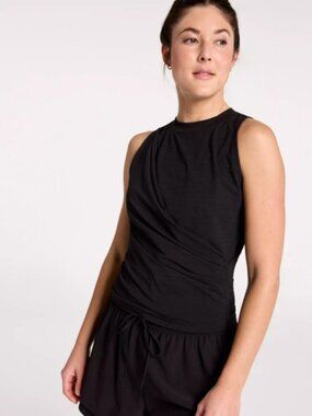 Calia Women's Renew Arches Mesh Tank in Pistachio Mint size S NWT